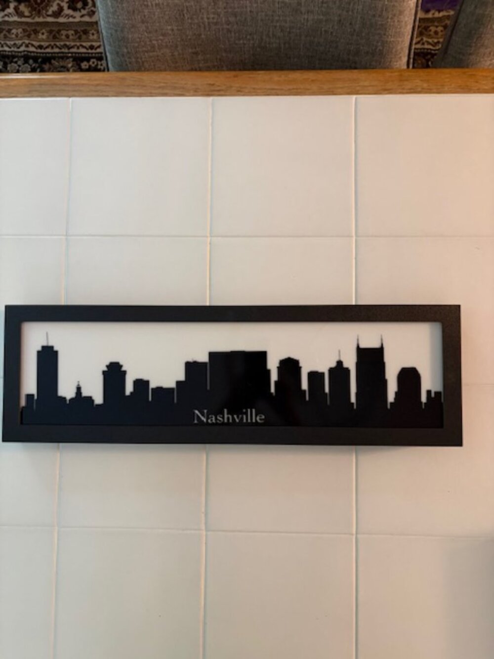 Lighted and Framed Nashville Skyline Silhouette